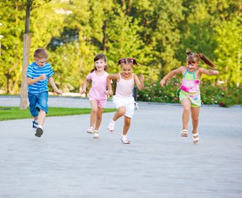 Kids running